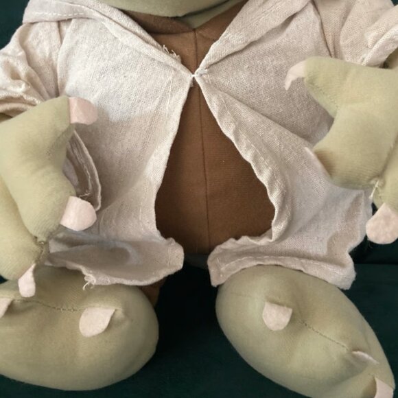 17" Large Yoda Plush Star Wars Stuffed Animal With Hoodie Disney Lucas Film - Picture 3 of 9